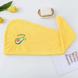 image-CozyYarn Coral Fleece Dry Hair Cap Towel Wrap 25x65cm