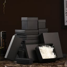 image-Yin Mouse Black Kraft Paper Gift Box 23.5x16x7cm Heaven and Earth Cover