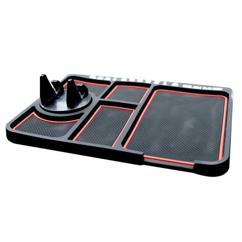 image-Multifunctional Silicone Phone Holder Dashboard Non-Slip Mat Blue