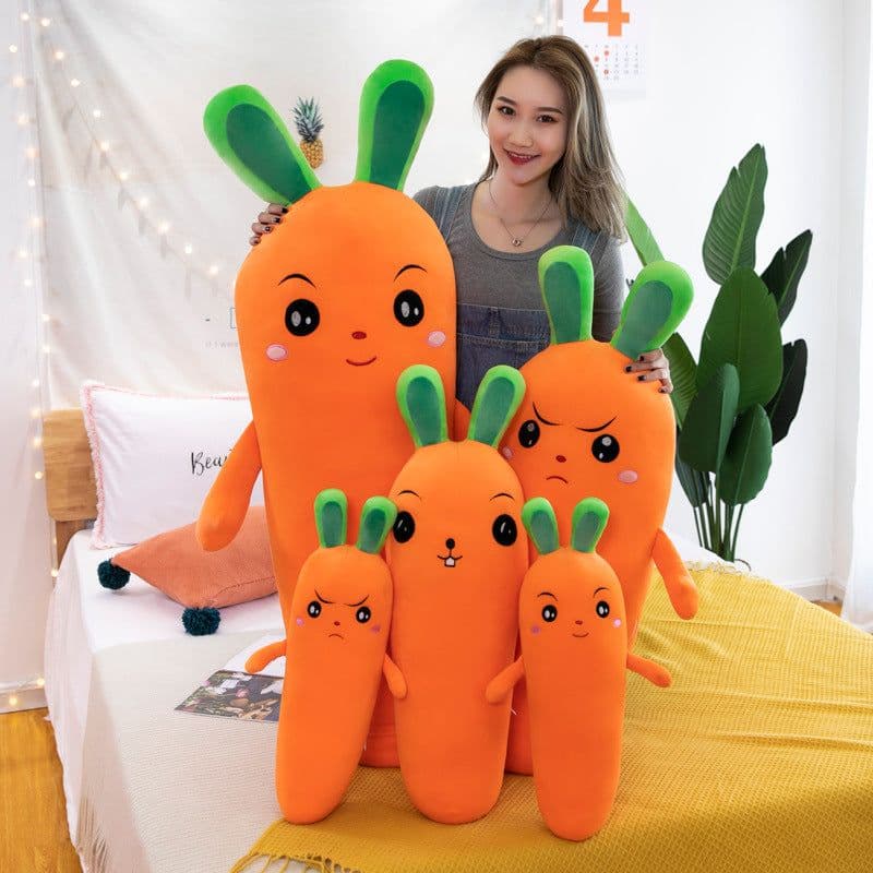 image-Down Cotton Carrot Plush Toy Pillow Doll 130cm