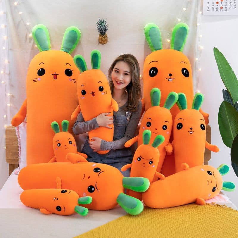image-Down Cotton Carrot Plush Toy Pillow Doll 130cm