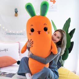 image-Down Cotton Carrot Plush Toy Pillow Doll 130cm