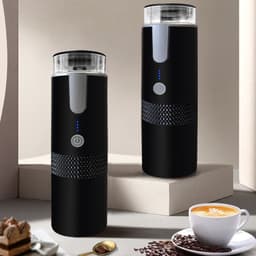 image-Portable Wireless Electric Coffee Machine with Capsule and Powder Support