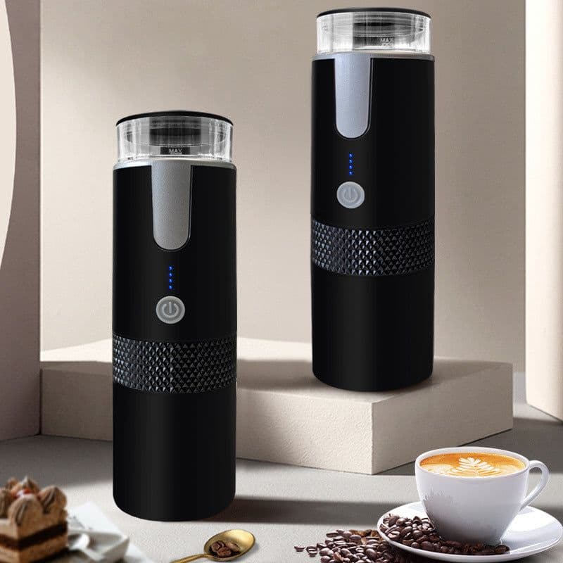 image-Portable Wireless Electric Coffee Machine with Capsule and Powder Support