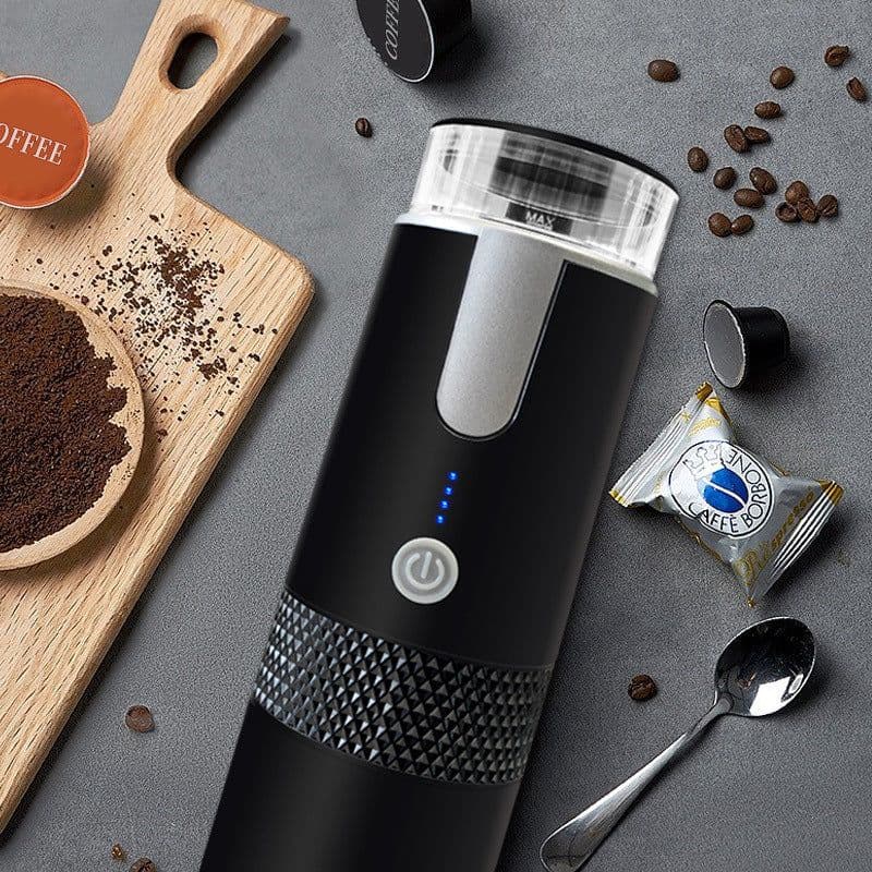 image-Portable Wireless Electric Coffee Machine with Capsule and Powder Support