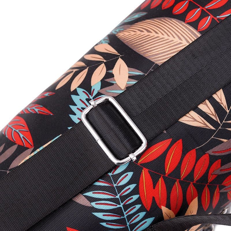 image-Yoga Mat Bag Canvas Shoulder Backpack Large Capacity Storage