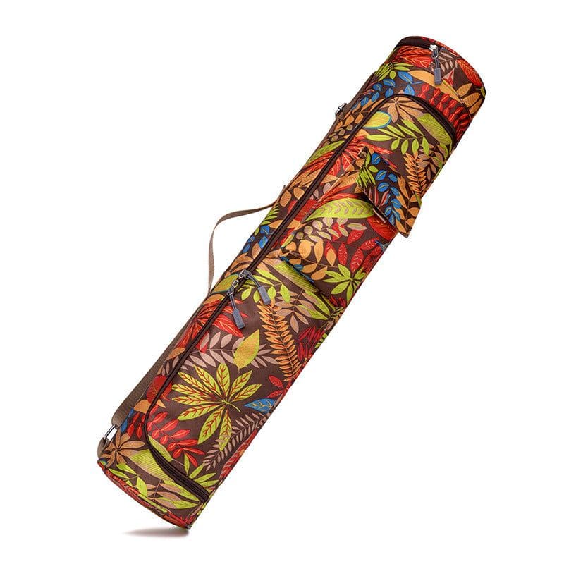 image-Yoga Mat Bag Canvas Shoulder Backpack Large Capacity Storage