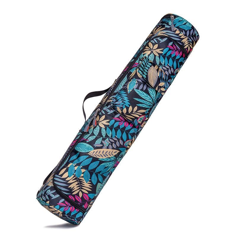 image-Yoga Mat Bag Canvas Shoulder Backpack Large Capacity Storage