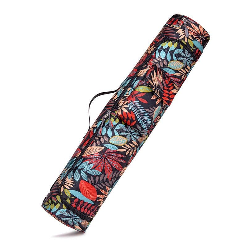 image-Yoga Mat Bag Canvas Shoulder Backpack Large Capacity Storage