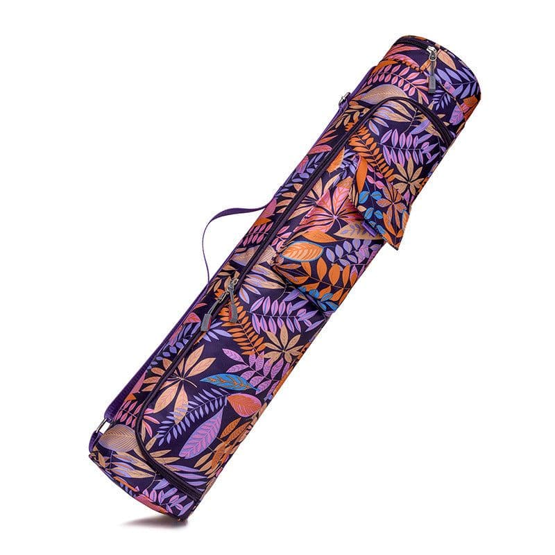 image-Yoga Mat Bag Canvas Shoulder Backpack Large Capacity Storage