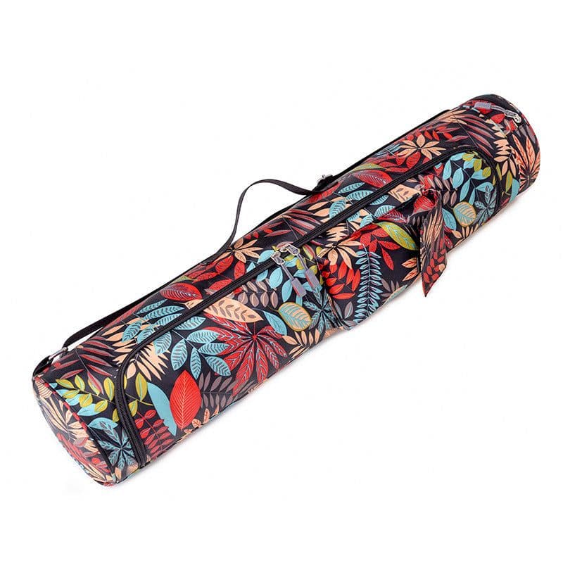 image-Yoga Mat Bag Canvas Shoulder Backpack Large Capacity Storage