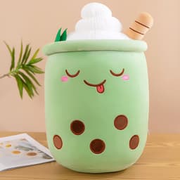 image-Plush Milk Tea Cup Doll Pillow 70cm Short Plush PP Cotton Fill