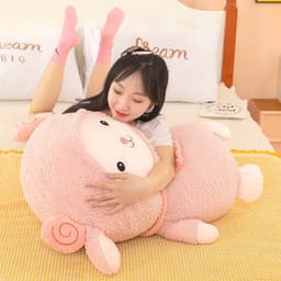 image-Rainbow Wool Plush Lamb Doll 80cm Super Soft Toy
