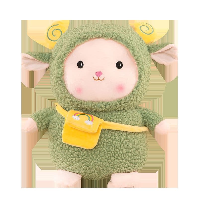 image-Rainbow Wool Plush Lamb Doll 80cm Super Soft Toy
