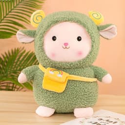 image-Rainbow Wool Plush Lamb Doll 80cm Super Soft Toy