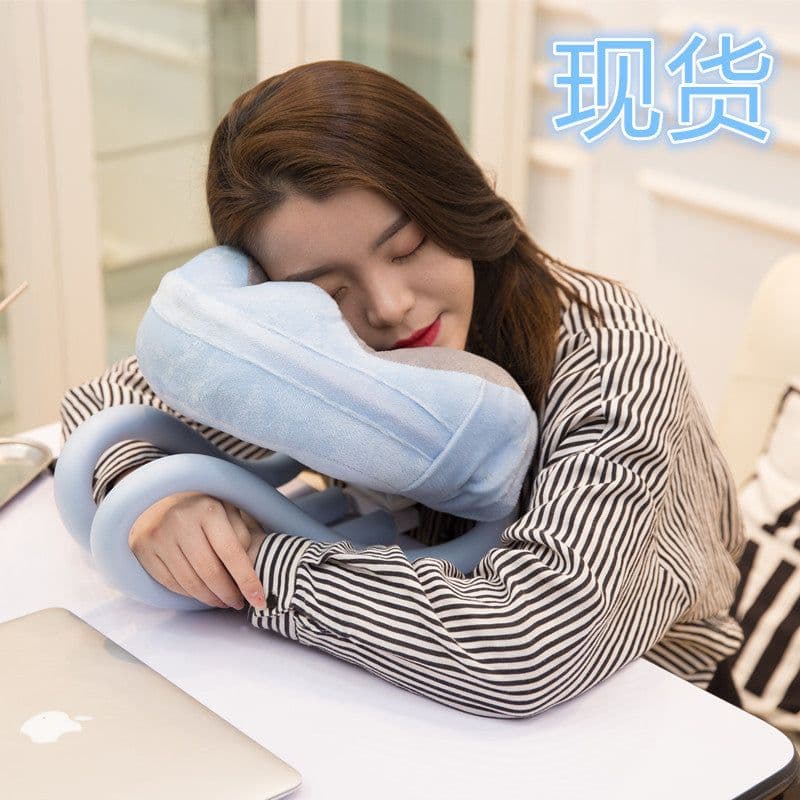 image-FeixiangPillow U-Shaped Neck Pillow with Mobile Phone Bracket