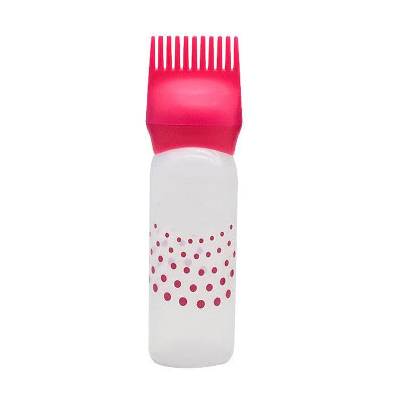 image-Hair Dye Comb Bottle Applicator 17cm Blue Hairdressing Tool