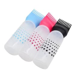 image-Hair Dye Comb Bottle Applicator 17cm Blue Hairdressing Tool