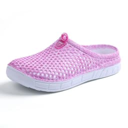 image-Women's Hollow Breathable Beach Clogs Summer Flat Slip-On Sandals