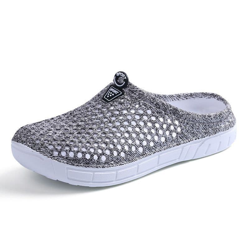 image-Women's Hollow Breathable Beach Clogs Summer Flat Slip-On Sandals