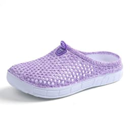 image-Women's Hollow Breathable Beach Clogs Summer Flat Slip-On Sandals