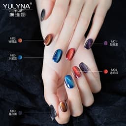 image-Yu Linna Gel Nail Polish Set - Cat's Eye Phototherapy Collection
