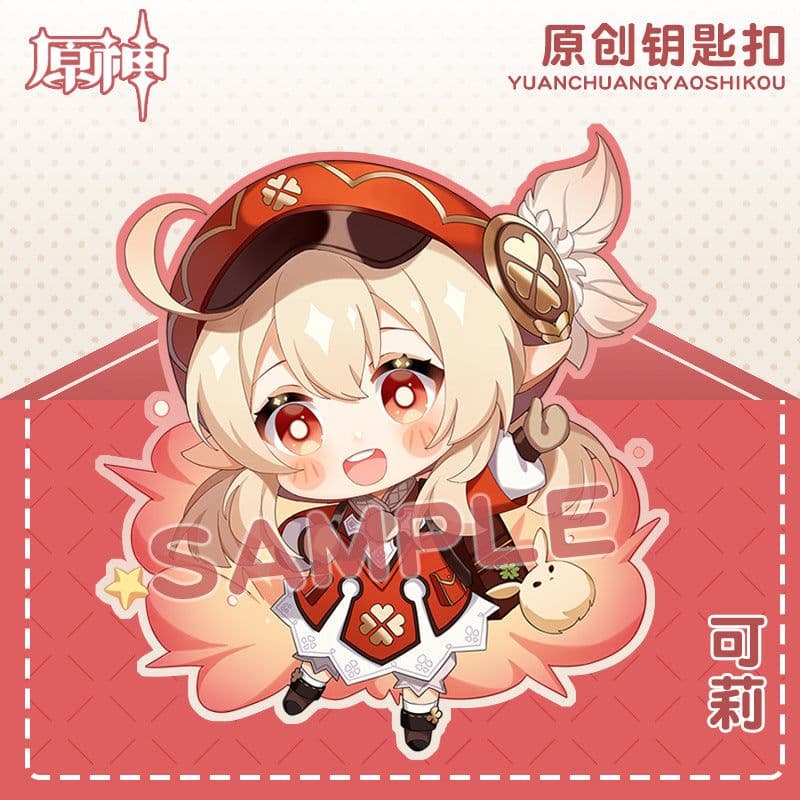 image-Genshin Impact Acrylic Keychain Characters Collection