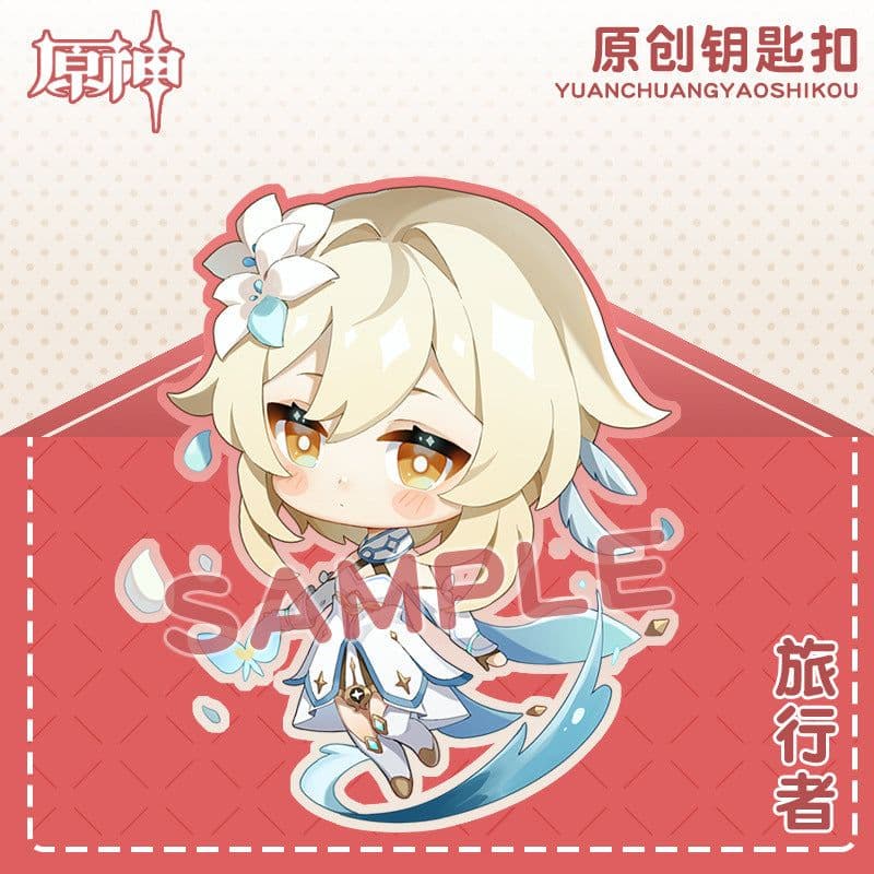 image-Genshin Impact Acrylic Keychain Characters Collection