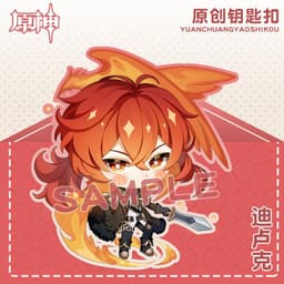 image-Genshin Impact Acrylic Keychain Characters Collection