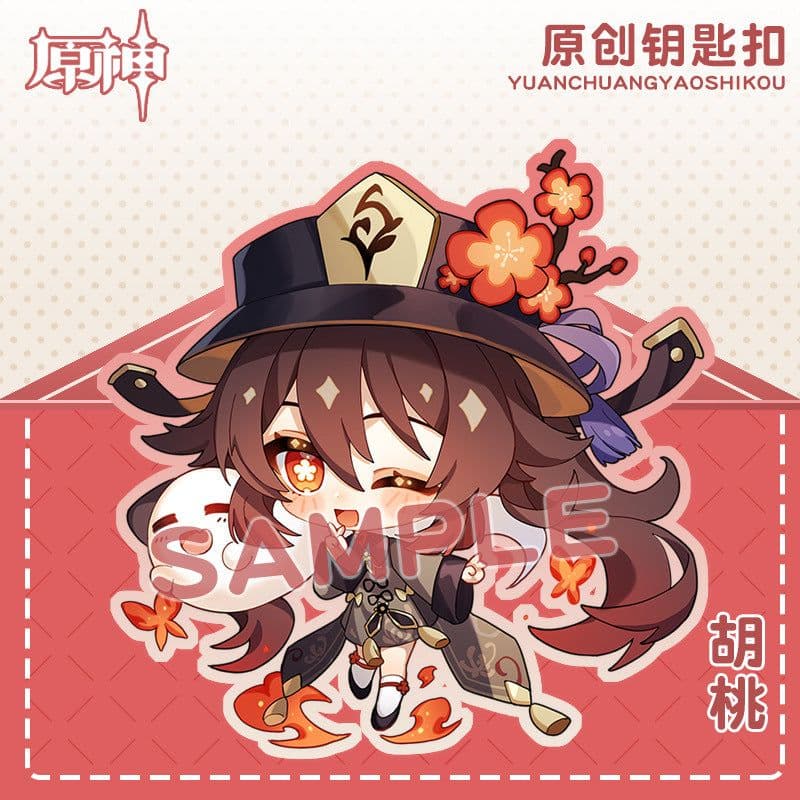 image-Genshin Impact Acrylic Keychain Characters Collection