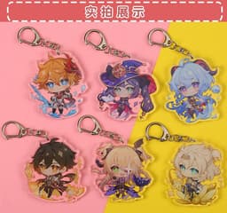 image-Genshin Impact Acrylic Keychain Characters Collection
