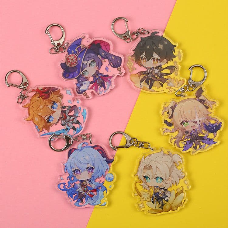 image-Genshin Impact Acrylic Keychain Characters Collection