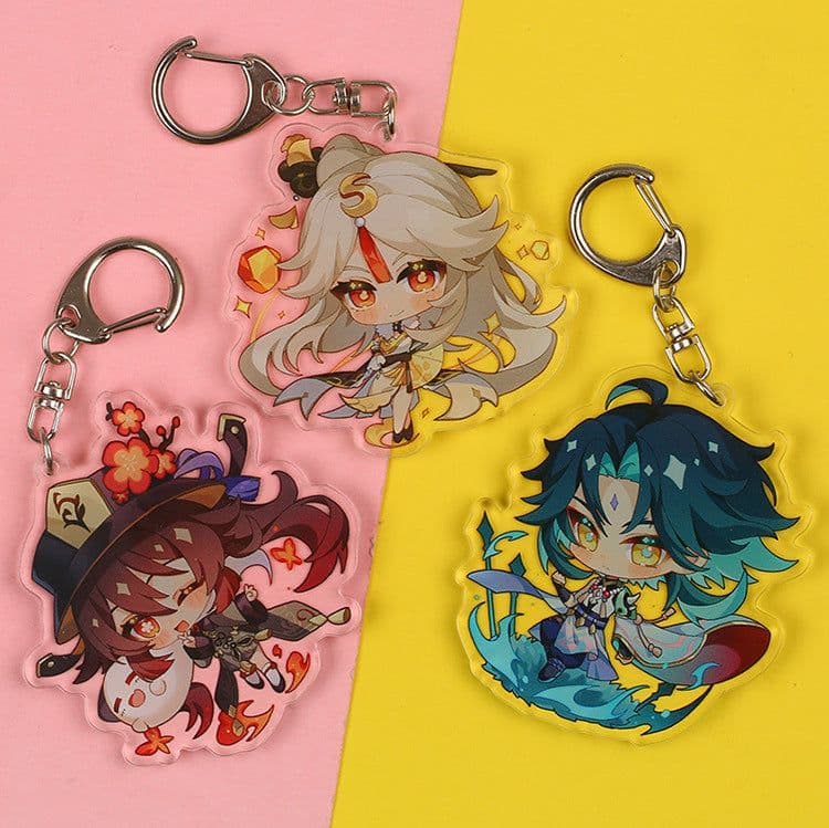 image-Genshin Impact Acrylic Keychain Characters Collection