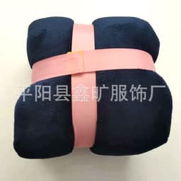 image-Unisex Hooded Fleece Blanket Hoodie - Solid Color Outdoor Leisure