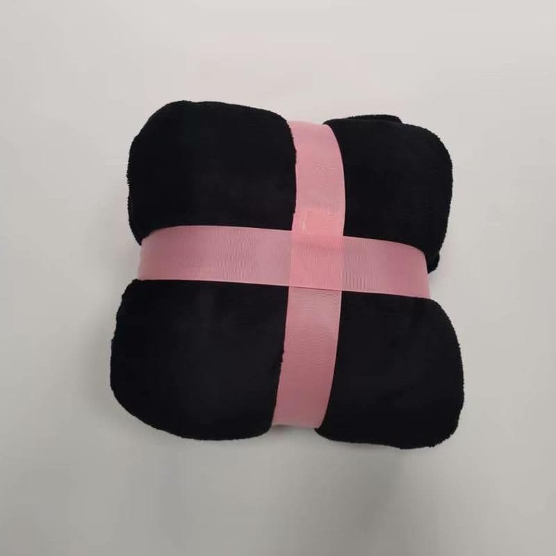image-Unisex Hooded Fleece Blanket Hoodie - Solid Color Outdoor Leisure