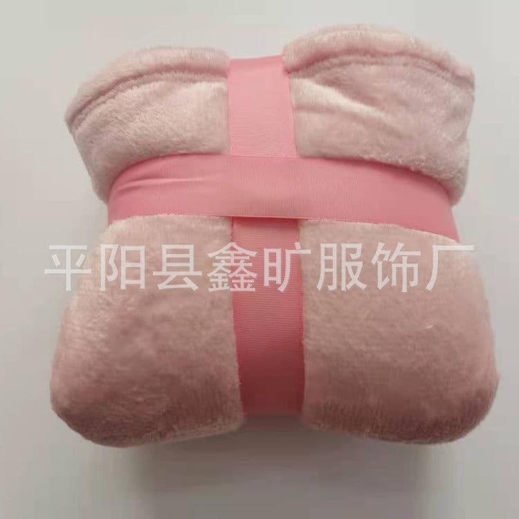 image-Unisex Hooded Fleece Blanket Hoodie - Solid Color Outdoor Leisure