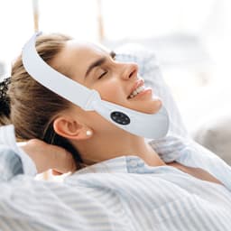 image-EMS Microcurrent Facial Lifting Device with LED Light Therapy