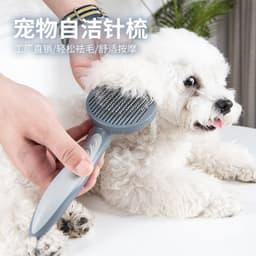 image-Pet Self-Cleaning Slicker Brush for Cats and Dogs
