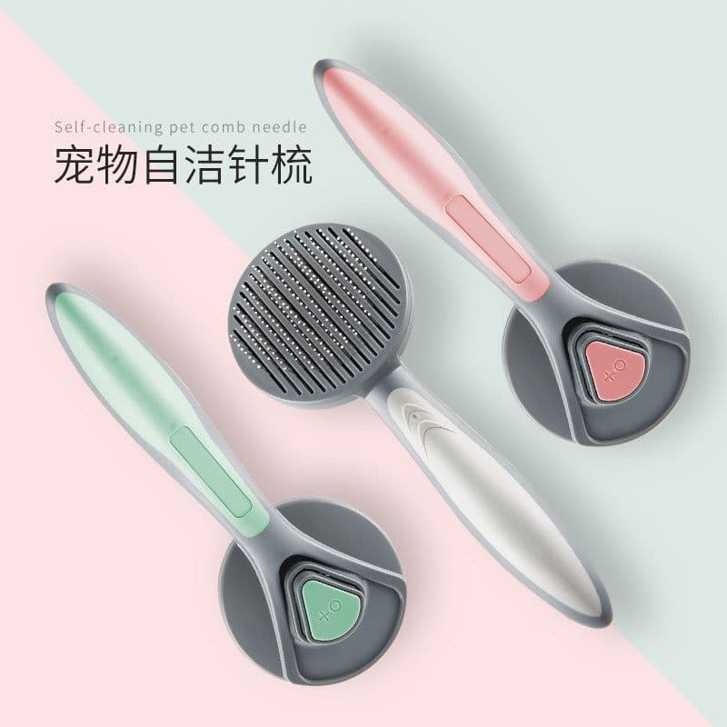image-Pet Self-Cleaning Slicker Brush for Cats and Dogs