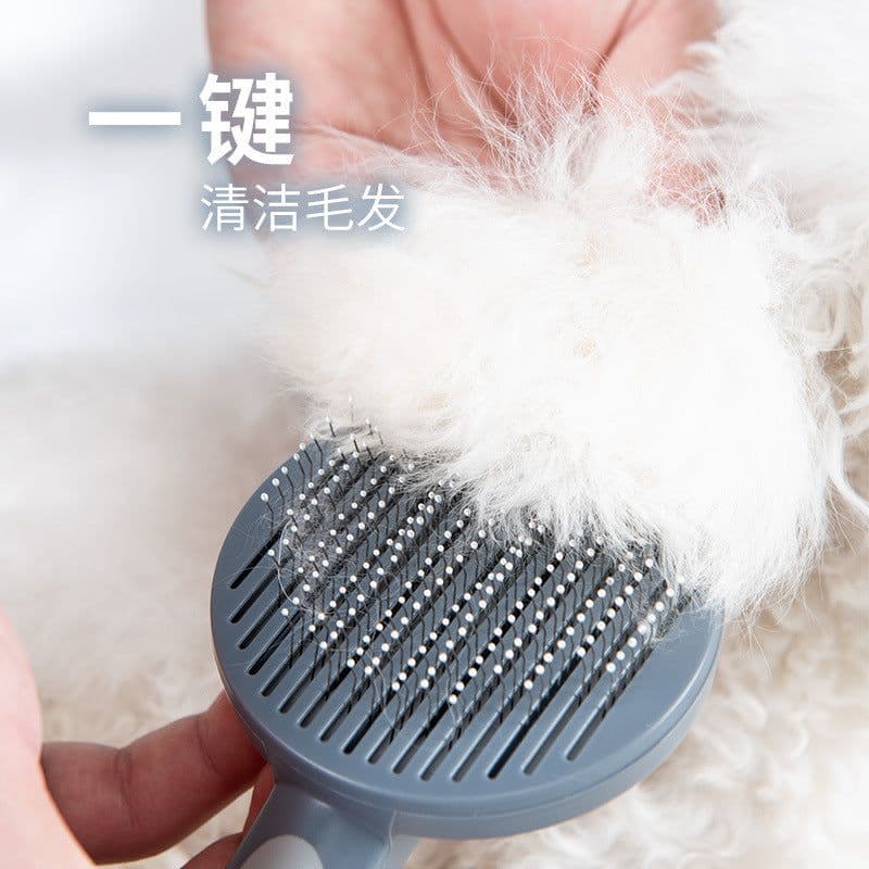 image-Pet Self-Cleaning Slicker Brush for Cats and Dogs