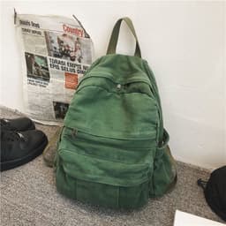 image-Canvas Travel Backpack 20-35L Unisex Rucksack with Computer Pocket