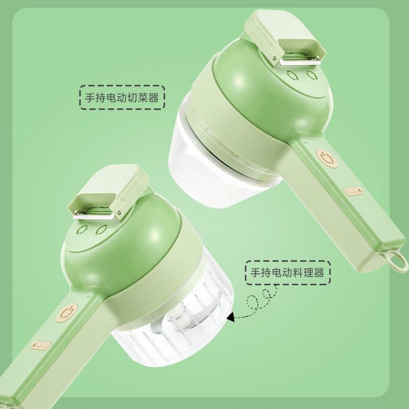 image-Wireless Electric Garlic Chopper Multi-Function Vegetable Cutter