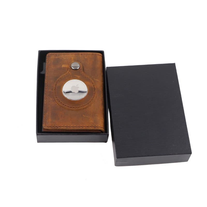 image-Automatic Pop-Up Leather Card Wallet Anti-Magnetic RFID Blocking