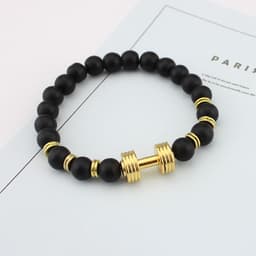 image-Volcanic Stone Beaded Bracelet Unisex