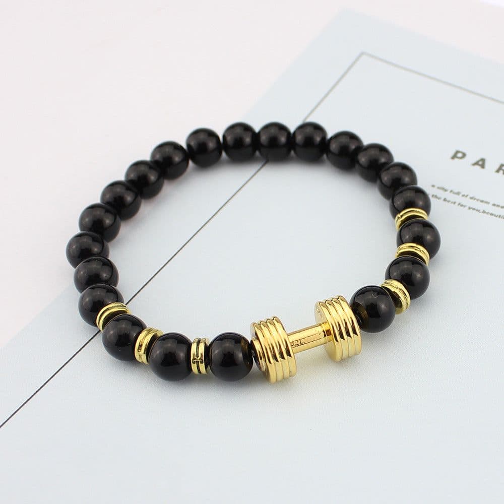 image-Volcanic Stone Beaded Bracelet Unisex