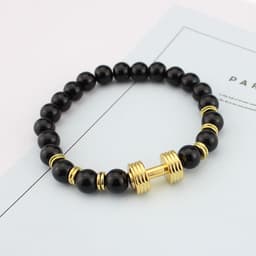 image-Volcanic Stone Beaded Bracelet Unisex