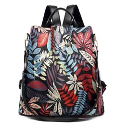 image-Women's Oxford Cloth Backpack Large Capacity School Travel Bag