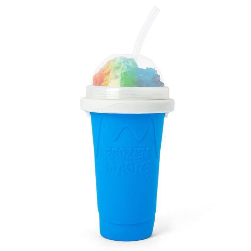 image-Slushy Maker Cup DIY Smoothie Frozen Magic Squeeze Cup 350ml