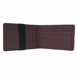 image-Short Wallet Brown PU Leather Solid Color