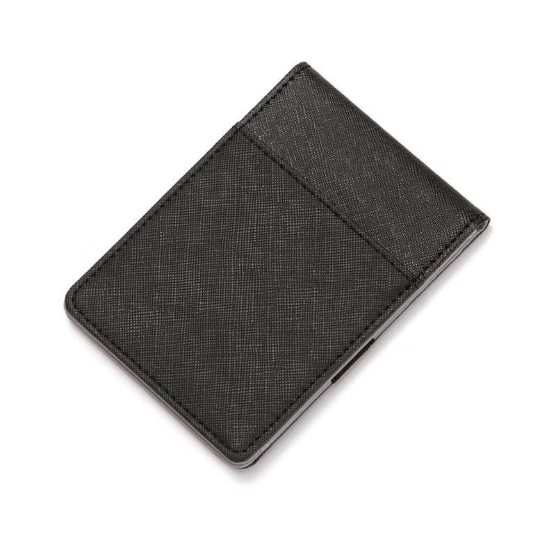 image-Short Wallet Brown PU Leather Solid Color
